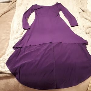 Purple asymmetrical dress